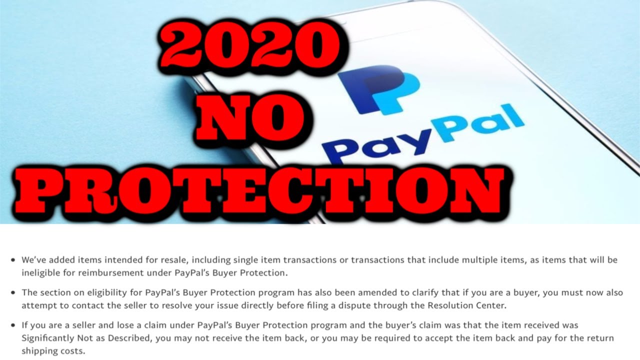 INSANE Paypal Buyer Protection Policy Change 2020