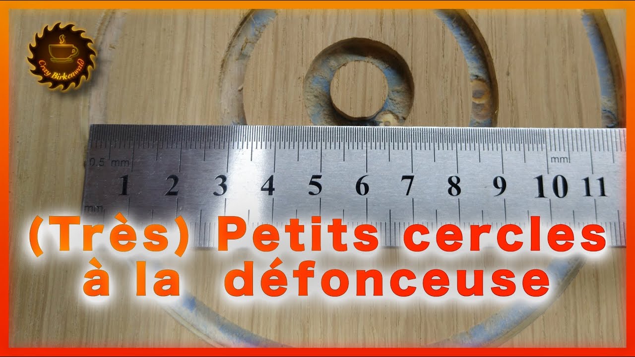 Des petits cercles à la défonceuse (technique de menuiserie)