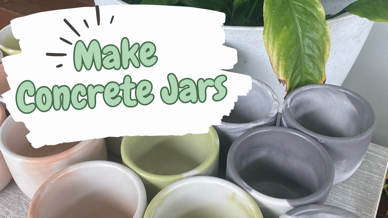 Making Concrete Candle Jars