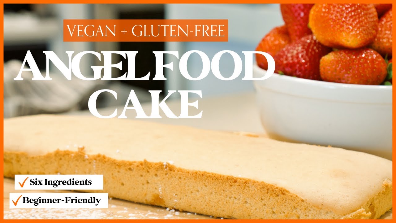 The Easiest Vegan Angel Food Cake | You Only Need Six Ingredients!!
