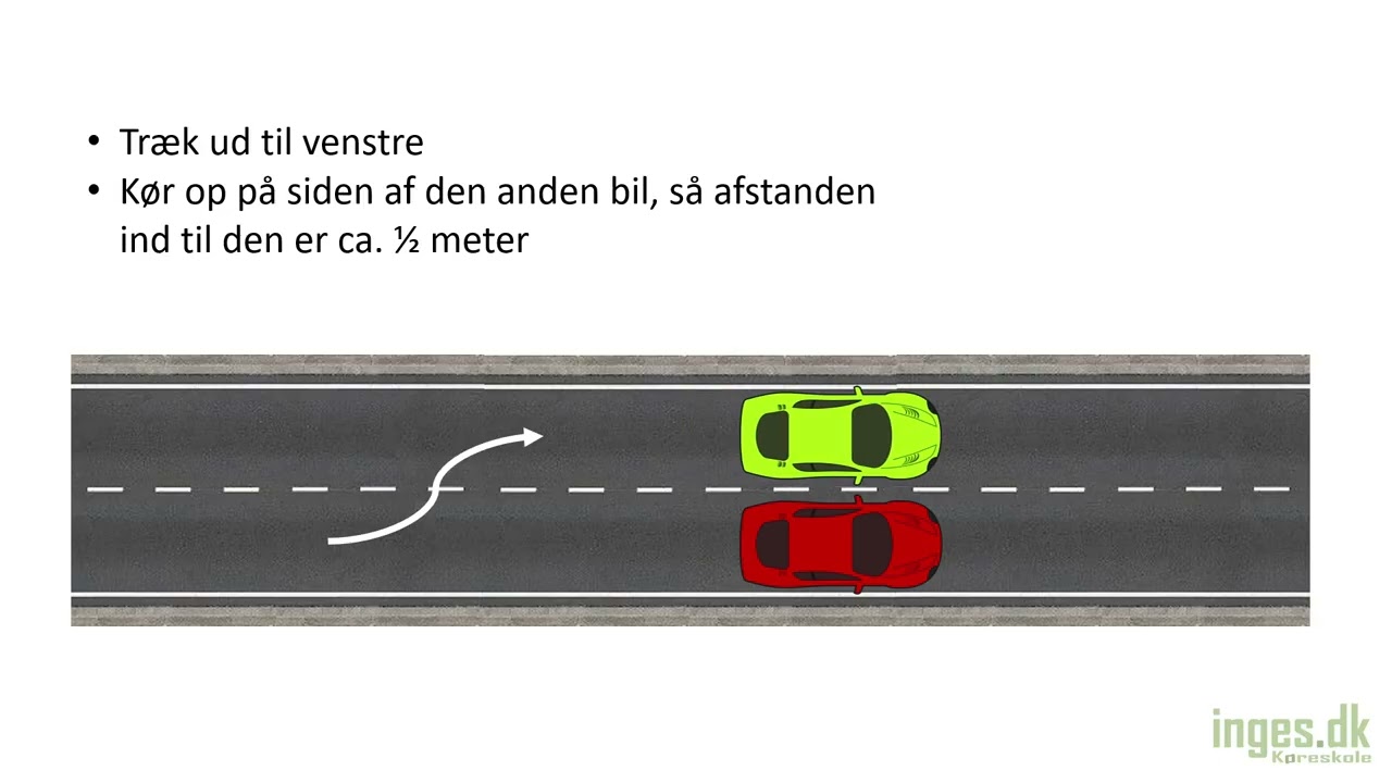 Baglæns parallelparkering - Videoer fra Inge's Køreskole - se mere på https://www.inges.dk