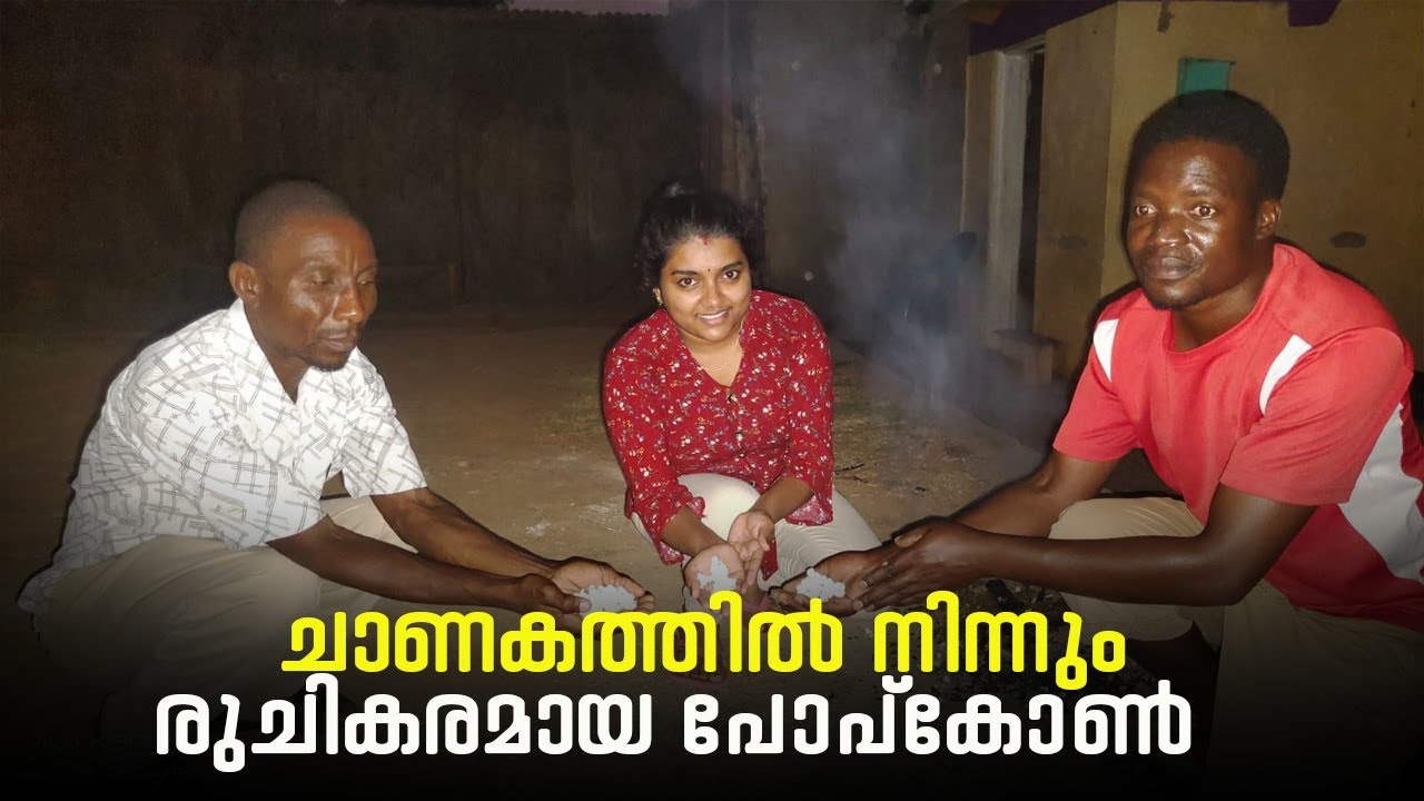 Popcorn making from Cow dung( Channakam)😲#viralvideo