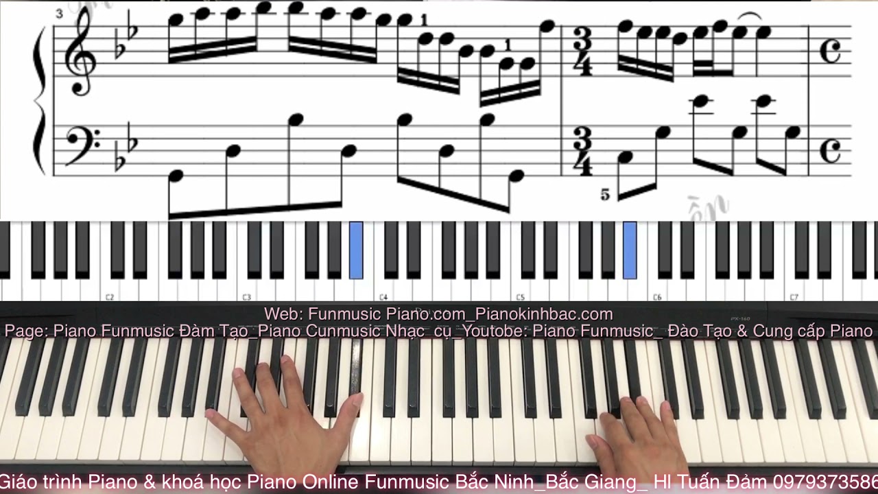 Hướng dẫn piano:” Mariage D’ Amour_ Đám cưới tình yêu” Thầy Tuấn Đảm Funmusic