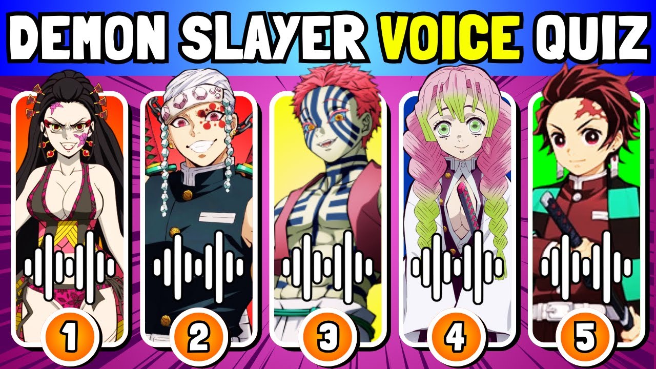 👺👿How Many DS Characters Can You Guess Just By Their Voice? | Demon Slayer Quiz