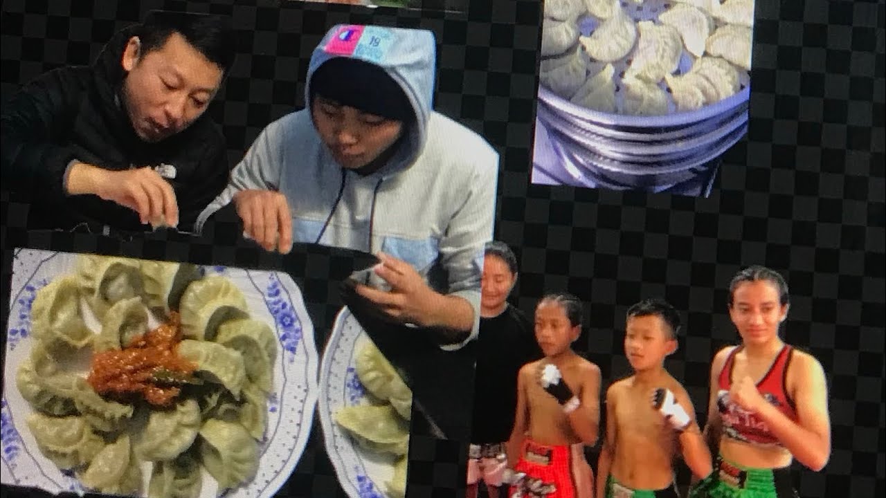 Home made pork momo || 1st anniversary Erawan muaythai 