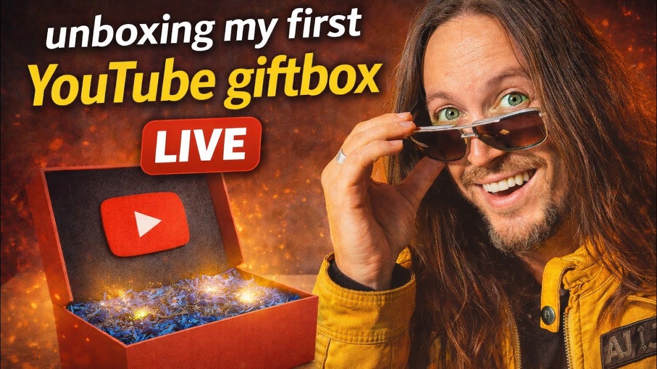 Unboxing my 1st You Tube GIFT 🎁 BOX   Unboxing Brand-Addition 📦 BOX LIVE - #YouTubeGifts