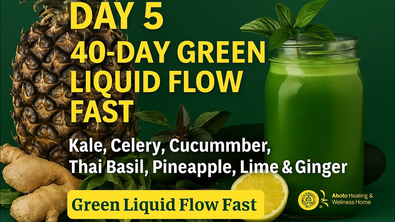 Day 5 | Green Liquid Flow Fast | Thai Basil, Kale, Pineapple & Lime