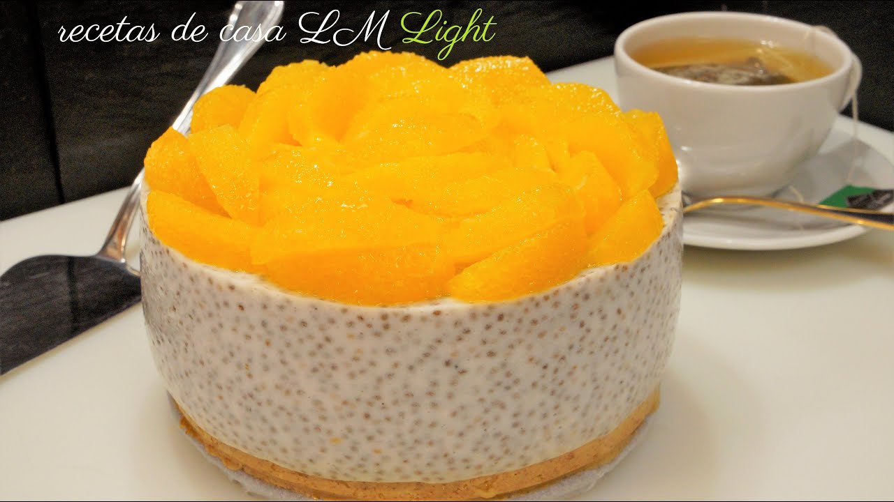 TARTA DE YOGUR Y CHIA SIN AZÚCAR LIGHT FÁCIL Y RÁPIDA / YOGURT AND CHIA CAKE WITHOUT SUGAR LIGHT