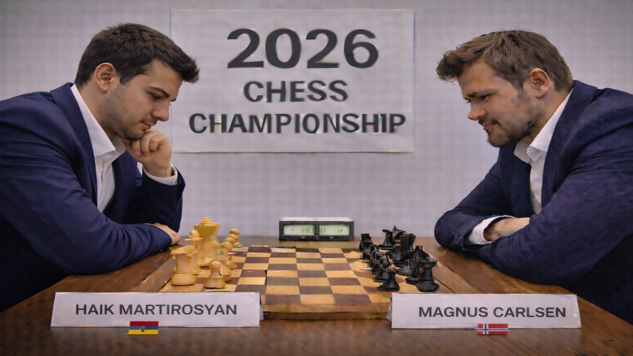 Haik Martirosyan vs Magnus Carlsen. Titled Tuesday, 2026