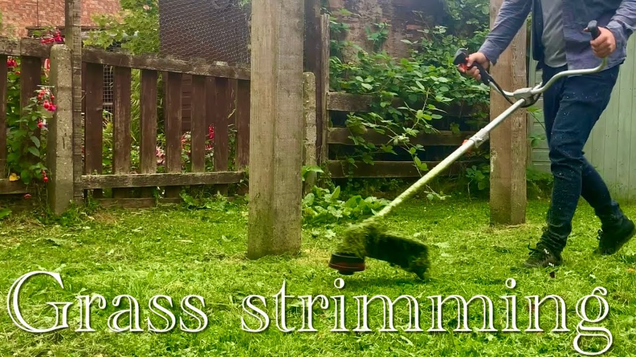 Grass Strimming ~ how to deal with long wet boggy grass 🌱