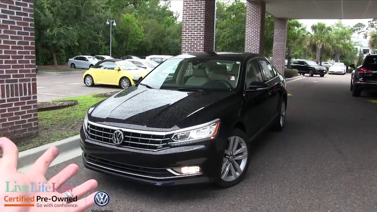 Here's a 2017 Volkswagen Passat SEL Premium VR6 w/LED Headlights -  Low Country VW