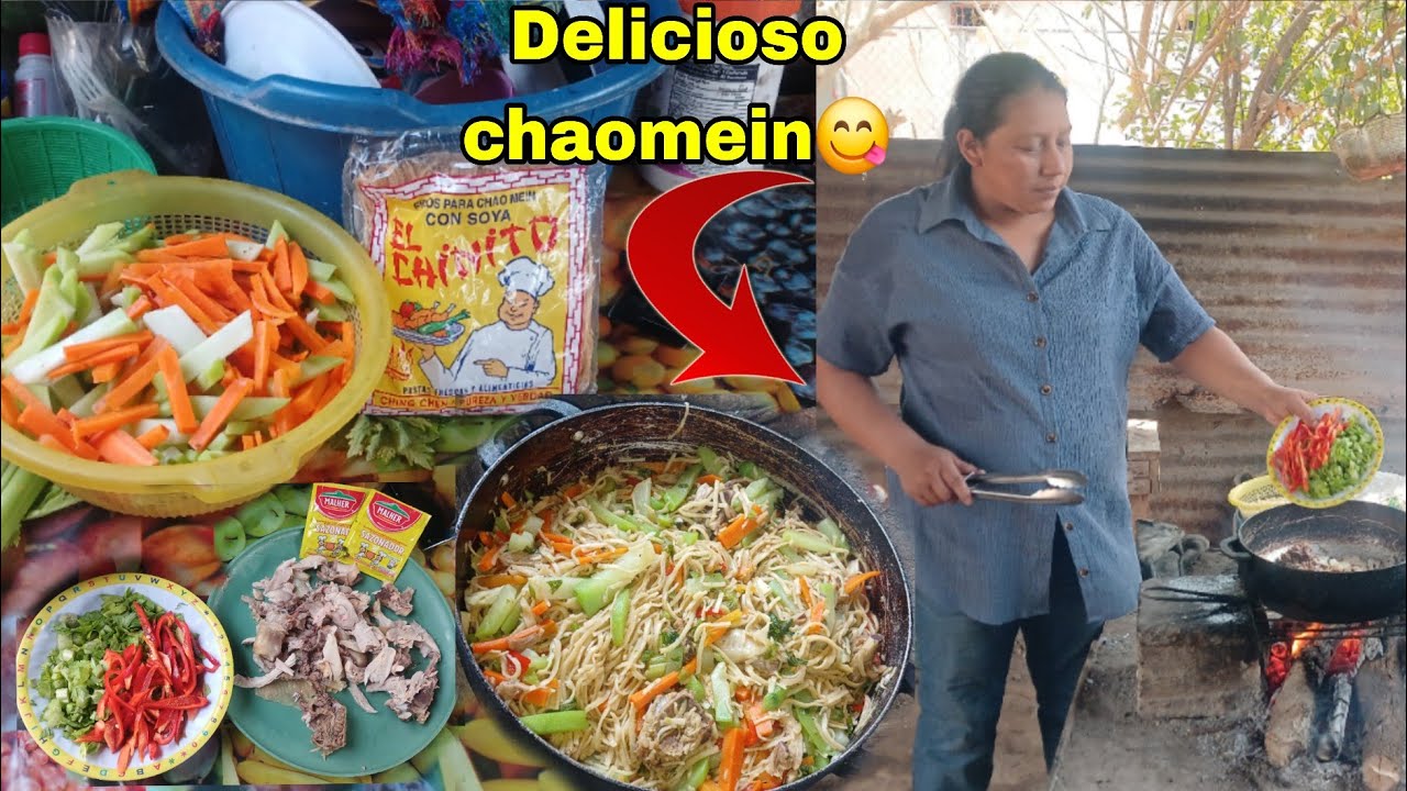Hoy almorzaremos Delicioso chaomein de pollo con verduras😋así de rico salio😋