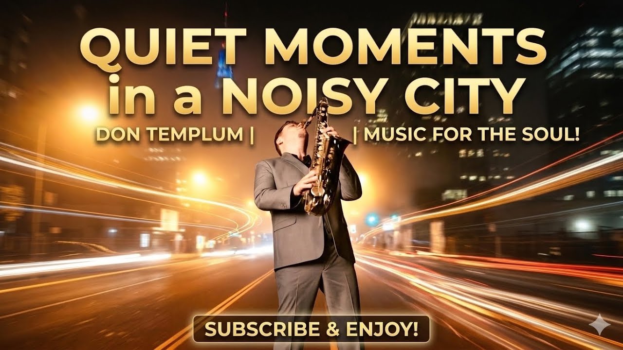 Quiet Moments in a Noisy City | Late Night Smooth Jazz Saxophone #saxophone #relaxnightjazz #jazz 