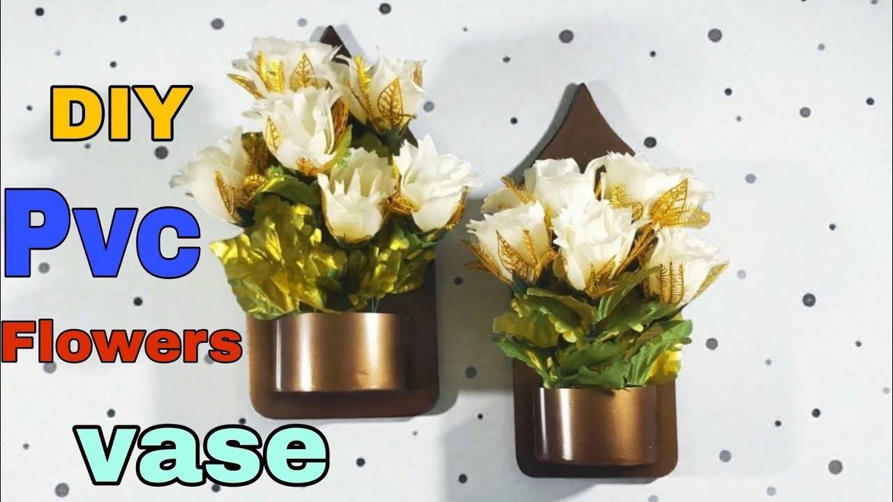PVC Hanging wall flowers vase must watch. 