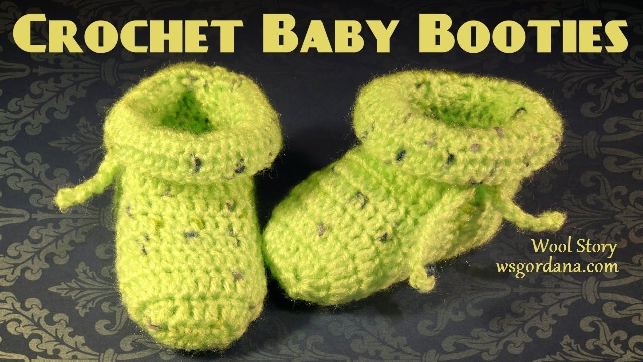 Crochet Baby Booties (Heklane patofne)