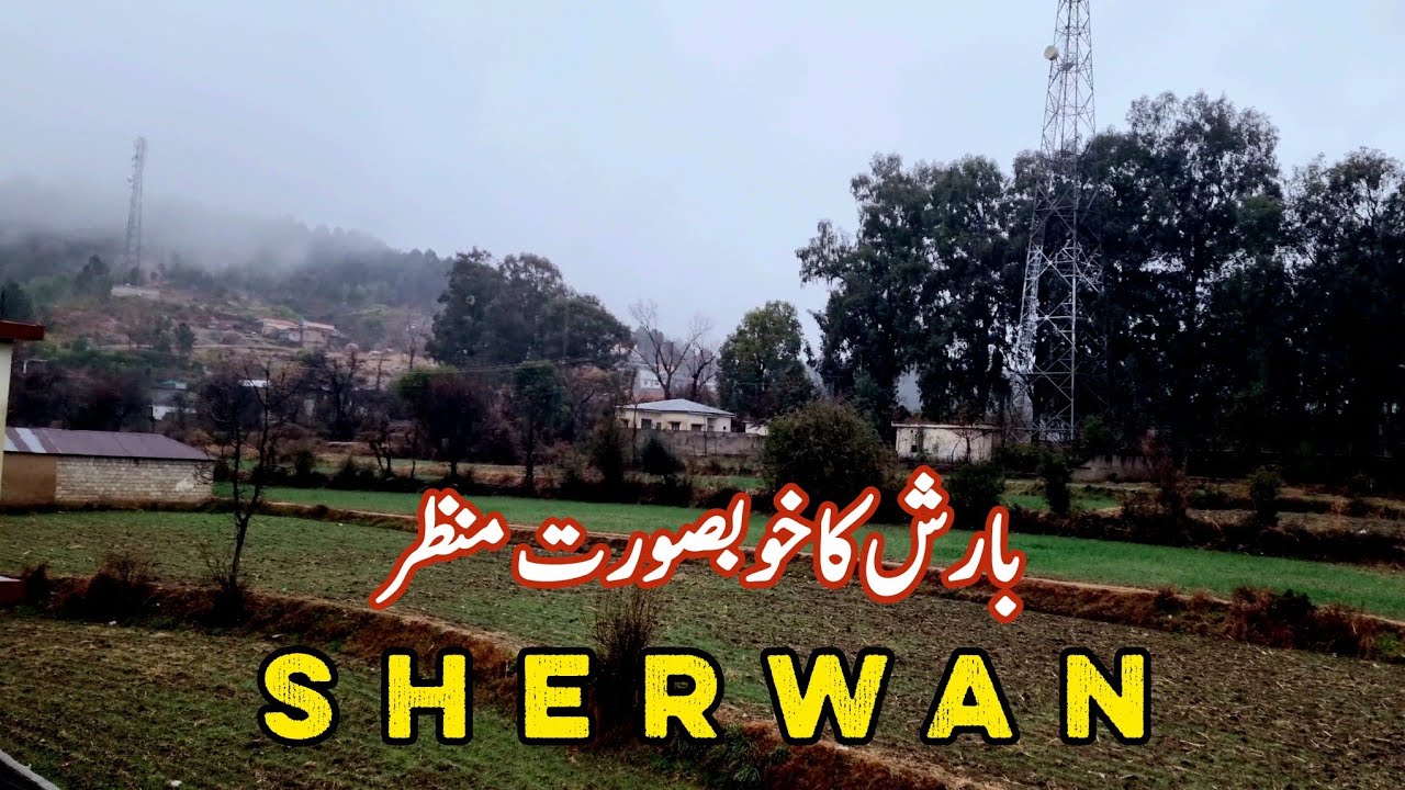 Rain a Beautiful Cool Village | Abbottabad Sherwan atmosphere | Rainy Day In The Village