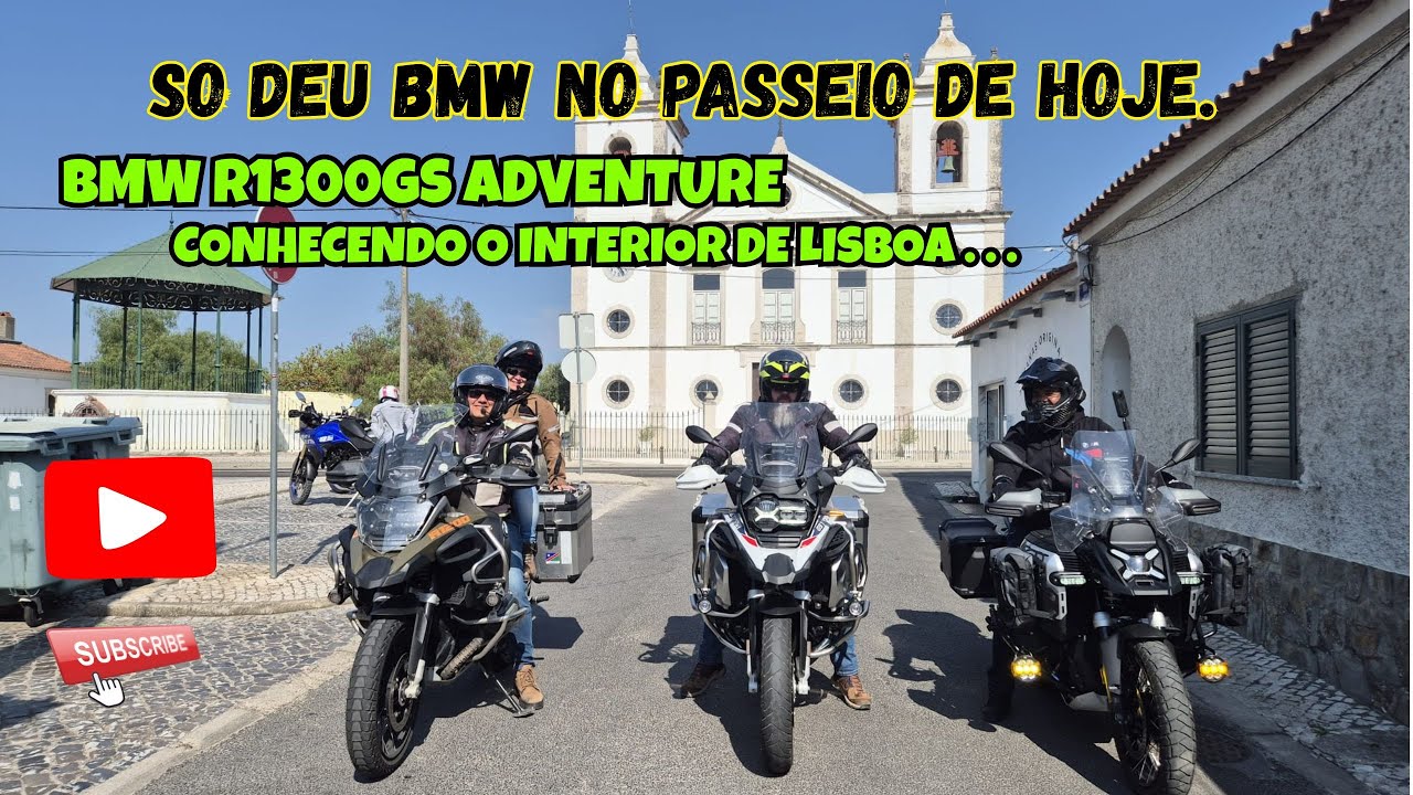 Passeio pelo Interior de Lisboa | BMW R1300 GS Adventure Triple Black + R1250 + R1200