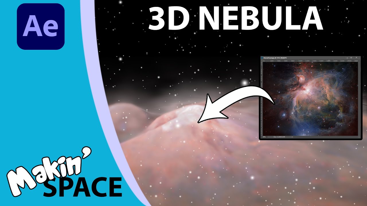 3D Nebula using C4D, After Effects and Photoshop