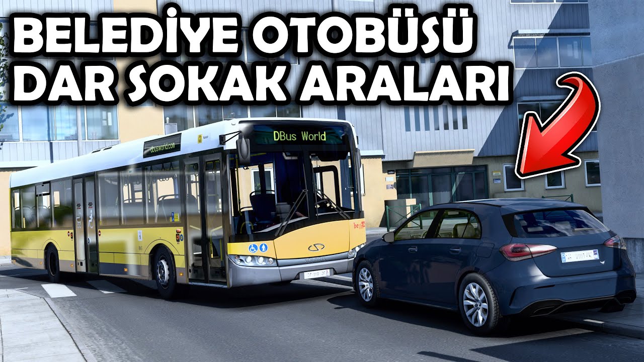 BELEDİYE OTOBÜSÜ İLE DAR SOKAK ARALARINA GİRİYORUZ // DİĞERLERİNDEN DAHA KOLAY | ETS2 1.47 !!