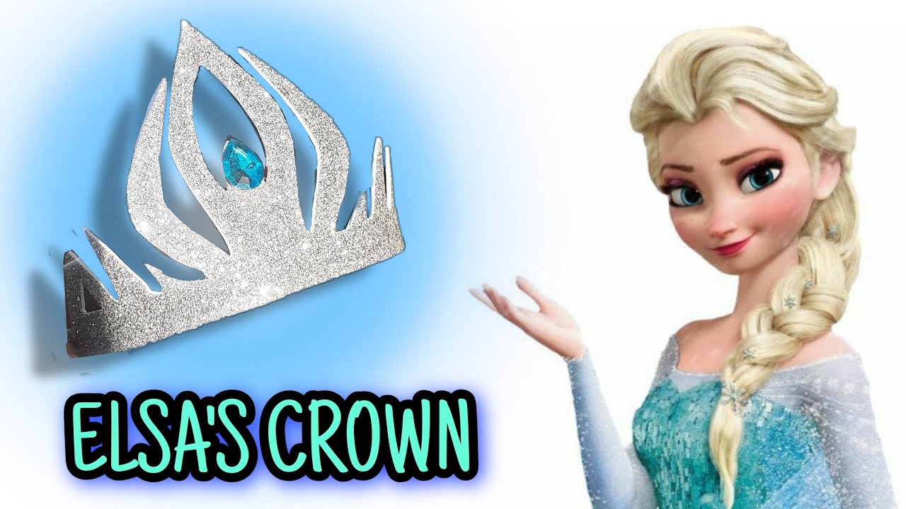 HOW TO MAKE DISNEY PRINCESS ELSA CROWN, ELSA'S CROWN FROM FROZEN, DIY FROZEN ELSA CROWN | artaamena