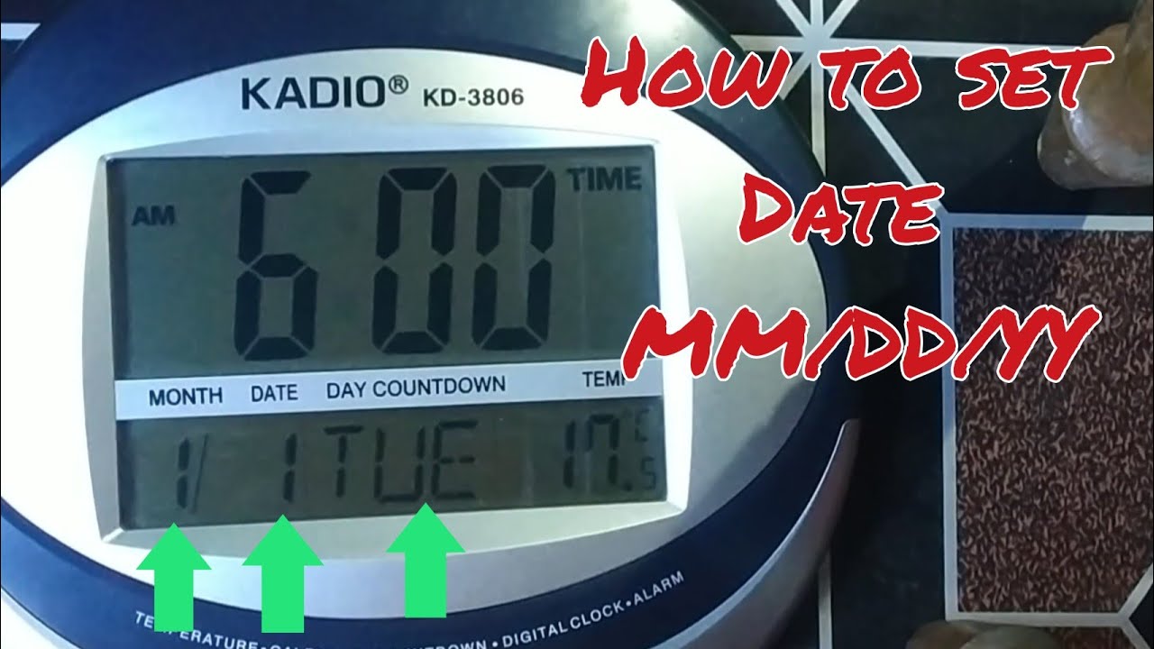 KADIO 3806 WALL WATCH RESETTING | PART 4 (DATE SETTING)
