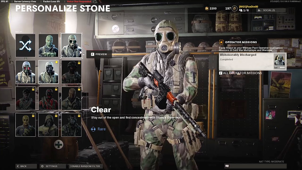 Multiplayer - Stone Operator Missions - Dishonorably Discharged - Black Ops Cold War