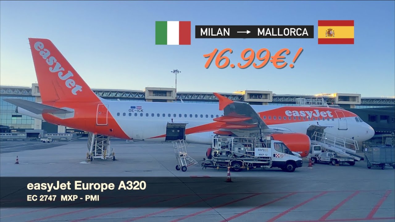 MALLORCA IN WINTER? WHY NOT? | easyJet Europe A320 | Milan MXP ✈ Palma de Mallorca