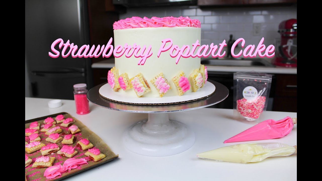 Strawberry Pop Tart Cake | CHELSWEETS