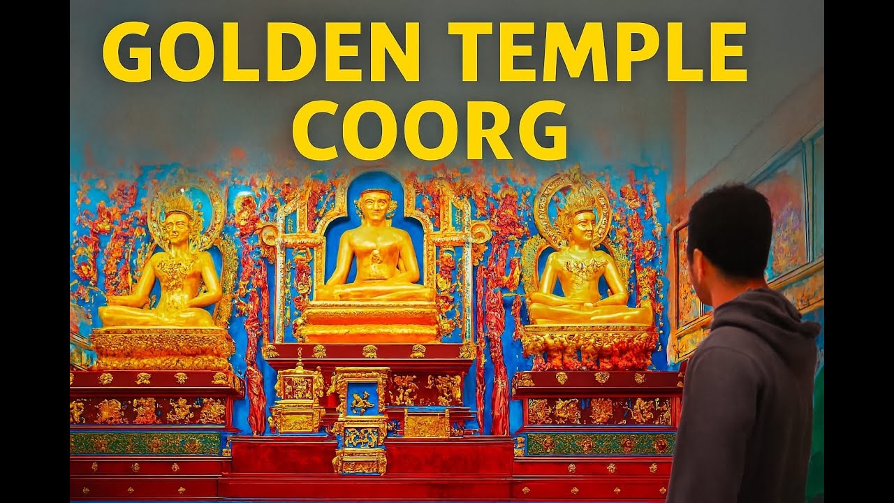 Exploring the Golden Temple in Coorg Tibetan Monastery in India #india        #karnataka  #coorg