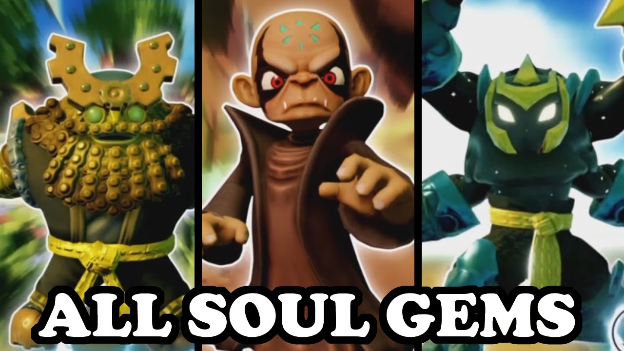 Skylanders Imaginators - All Soul Gems Cutscenes - GAMEPLAY (SENSEI + ALL IMAGINATORS)