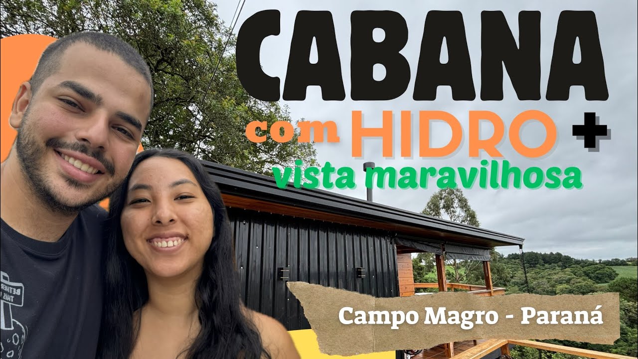 CABANA com HIDROMASSAGEM com vista para NATUREZA próximo a Curitiba