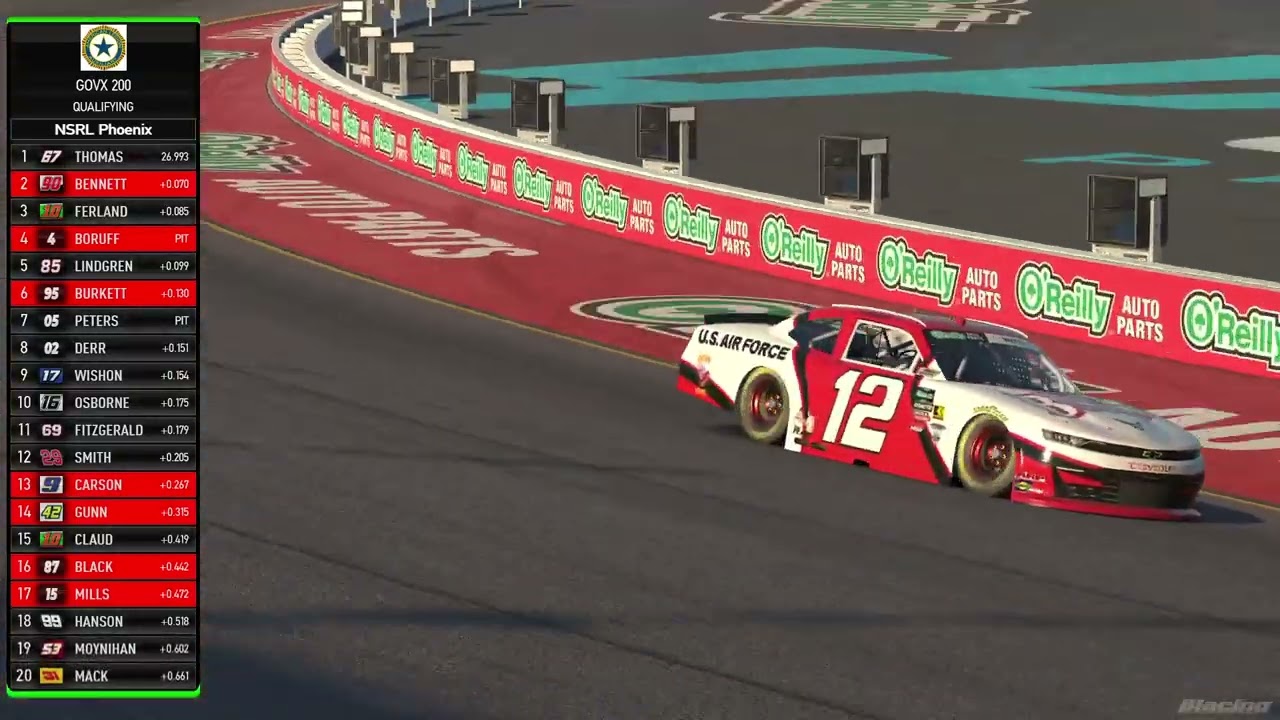 NASCAR Sim Racing League | O'Reilly | Season 6: Race 4 of 33 | GOVX 200 at Phoenix