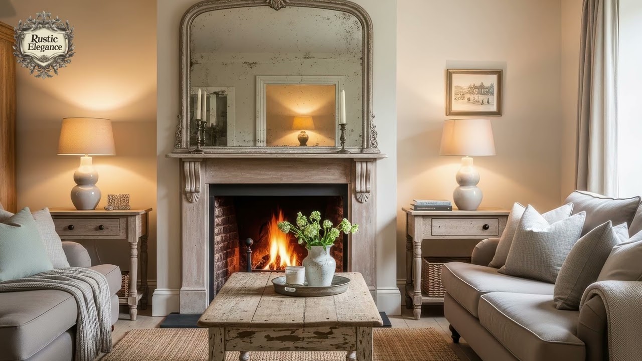 Shabby Chic Meets Rustic Modern: Cozy Cottage Interiors with Timeless Elegance