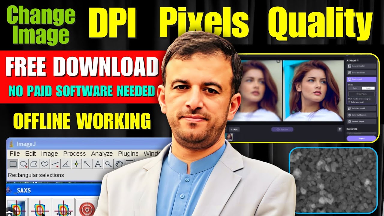 How to Improve SEM Image Quality (DPI & Pixels) Using ImageJ - Free Software Tutorial