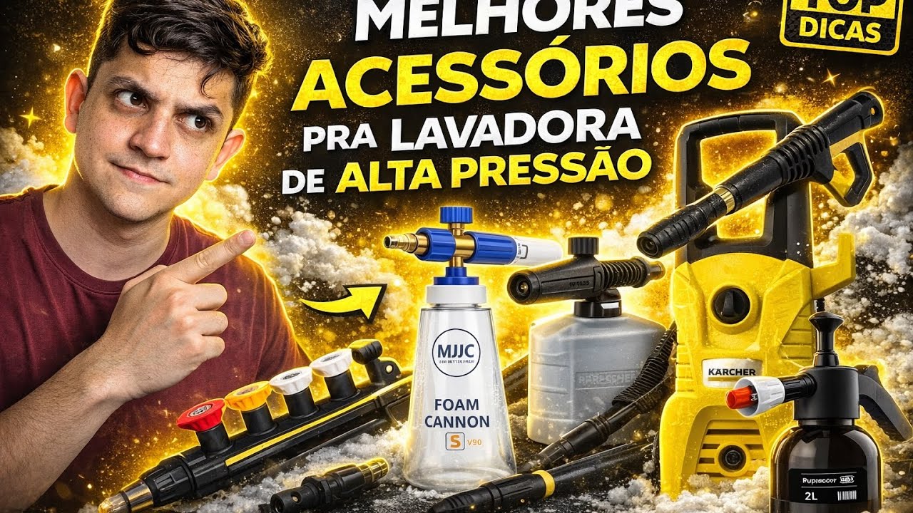 Acessórios que não podem faltar na sua lavadora de alta pressão 