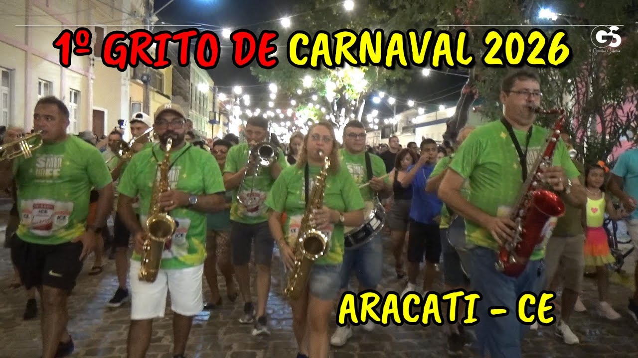 Gecilio Silvério Cobertura - 1º Grito de Carnaval 2026 em Aracati - Ce. Parte 01