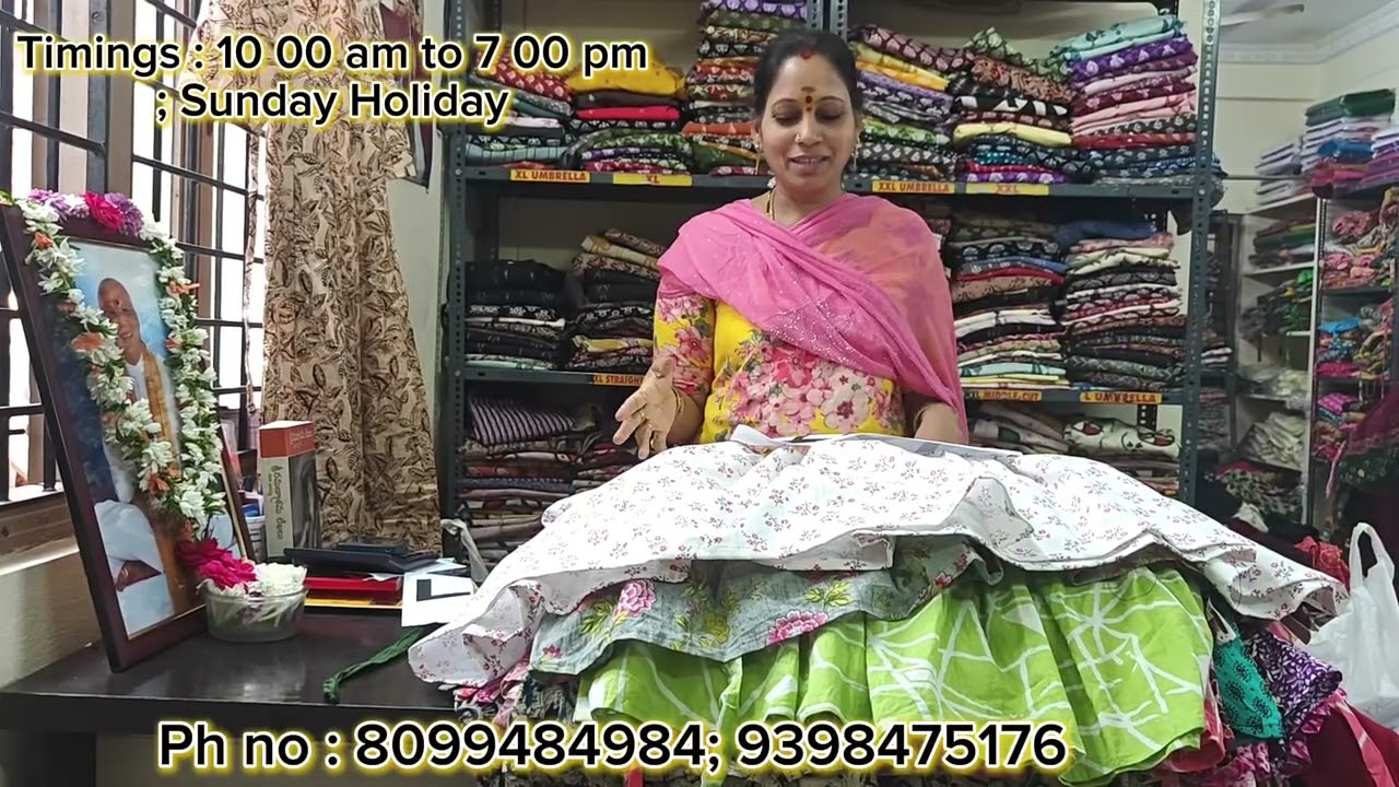 Stretchable pants & Mangalgiri Longfrocks
