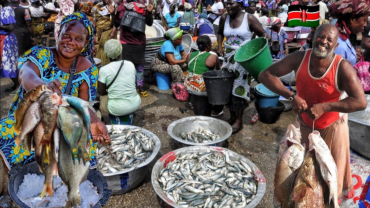 FISH MARKET MOMBASA KENYA EAST AFRICA 🌍. EXPORE THE CITY OF MOMBASA WITH Me 