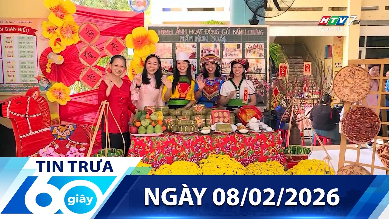 60 Giây Trưa - Ngày 08/02/2026 - HTV Tin Tức Mới Nhất 2026