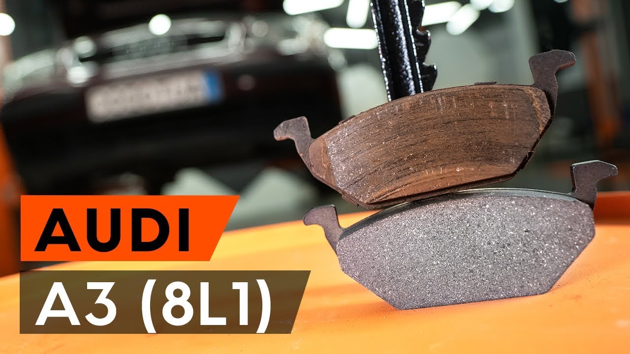 Kuinka vaihtaa etujarrupalat AUDI A3 1 (8L1) -merkkiseen autoon [AUTODOC -OHJEVIDEO]