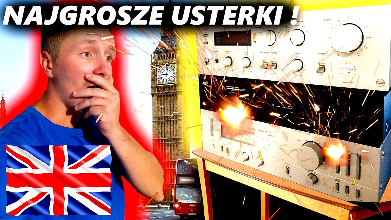 PACZKA Z LONDYNU OD WIDZA, 3 CENNE WZMACNIACZE VINTAGE 80s | TECHNICS, NAD, JVC