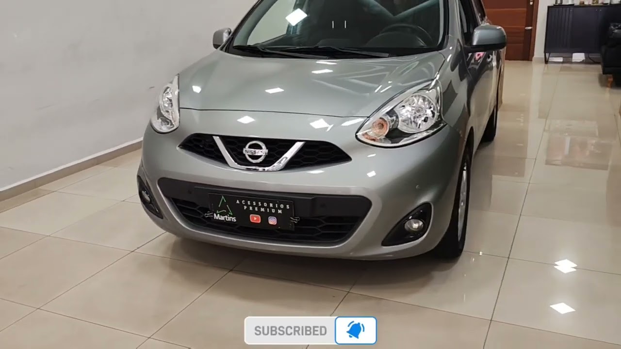 Nissan March instalação Sensor de estacionamento 8 Pontos confira no detalhe Martins Premium