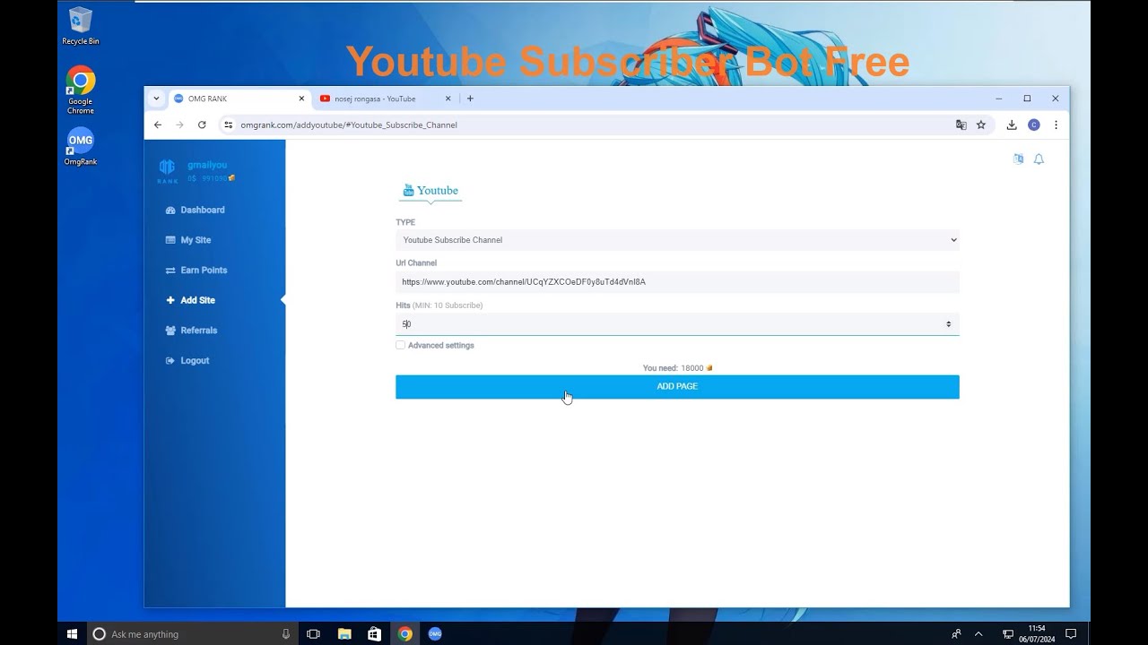 Youtube Subscriber Bot Free 100% Working - OMGRANK