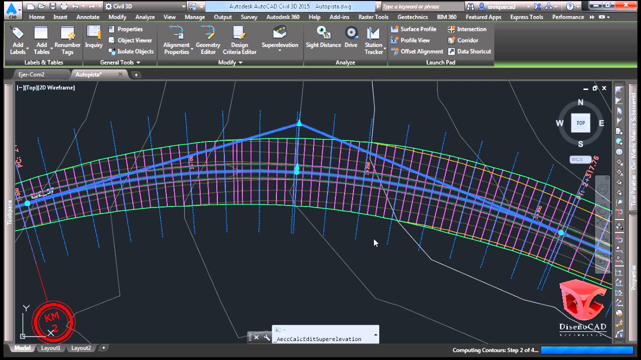 Como hacer una Sobrelevaci&oacute;n con Autodesk Civil 3D