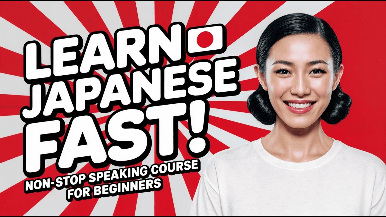 Learn Japanese FAST with this non-stop Japanese speaking course for BEGINNERS