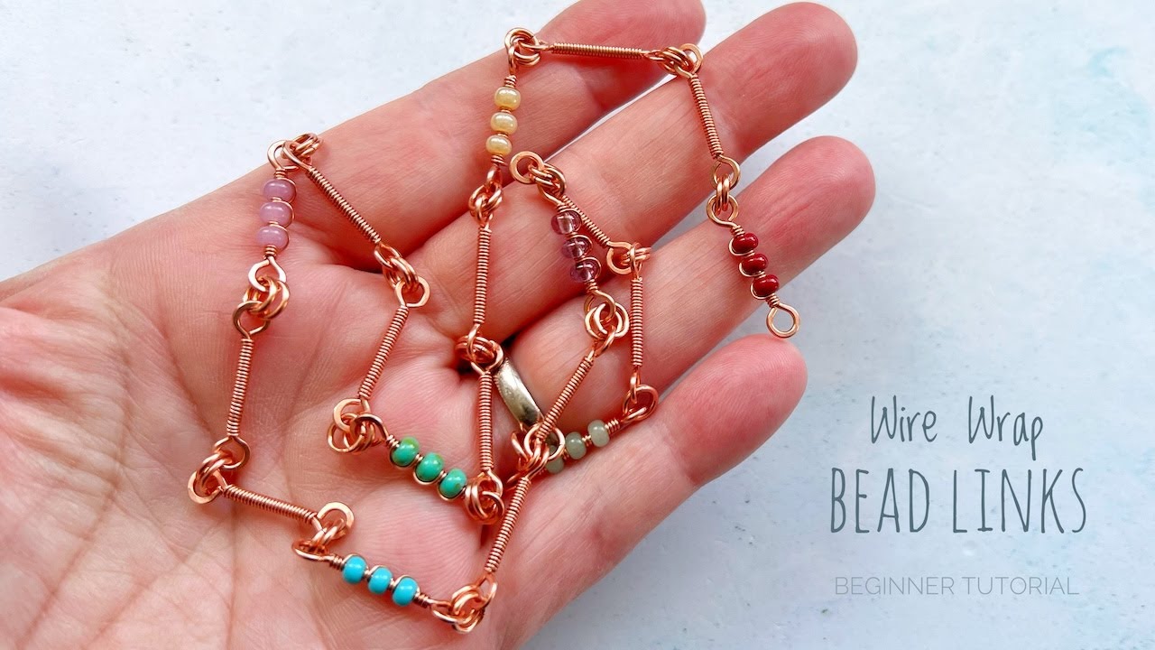 Chain Links For Jewelry Making - Easy & Quick Wire Wrapped Beaded Links