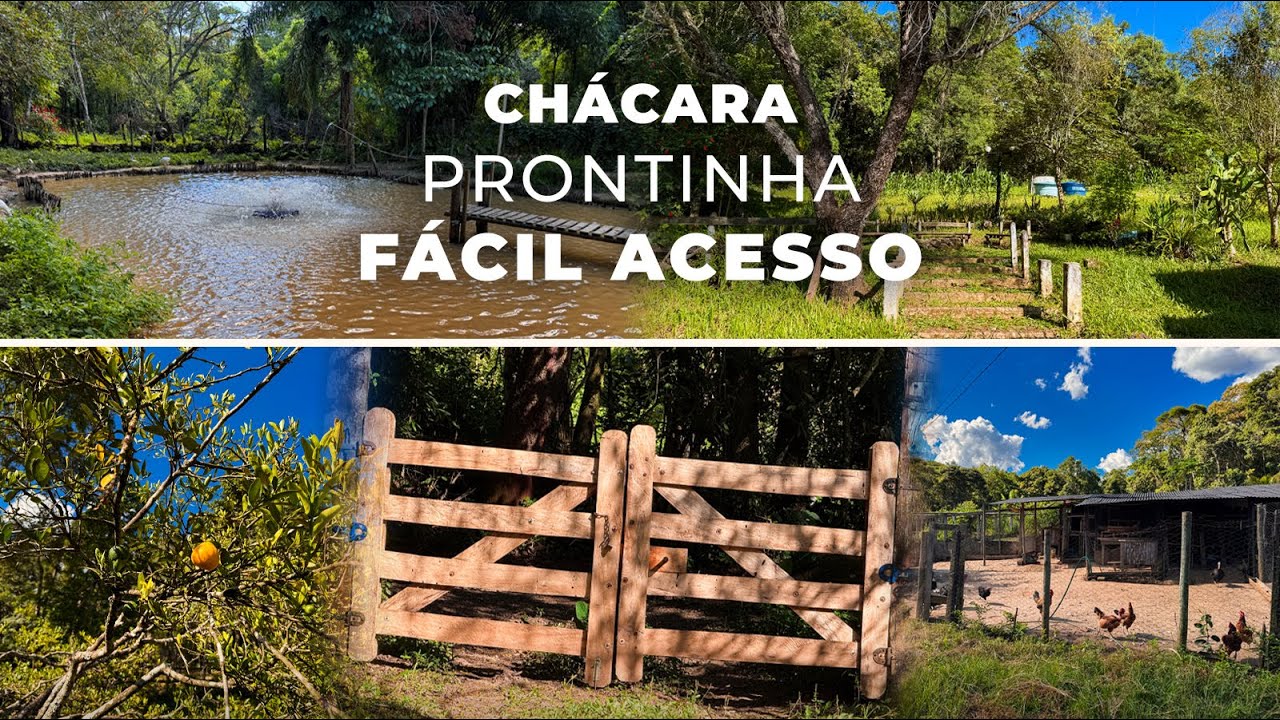 CHÁCARA COM CASA, CERCADA DE NATUREZA E ÁGUA | 330 MIL