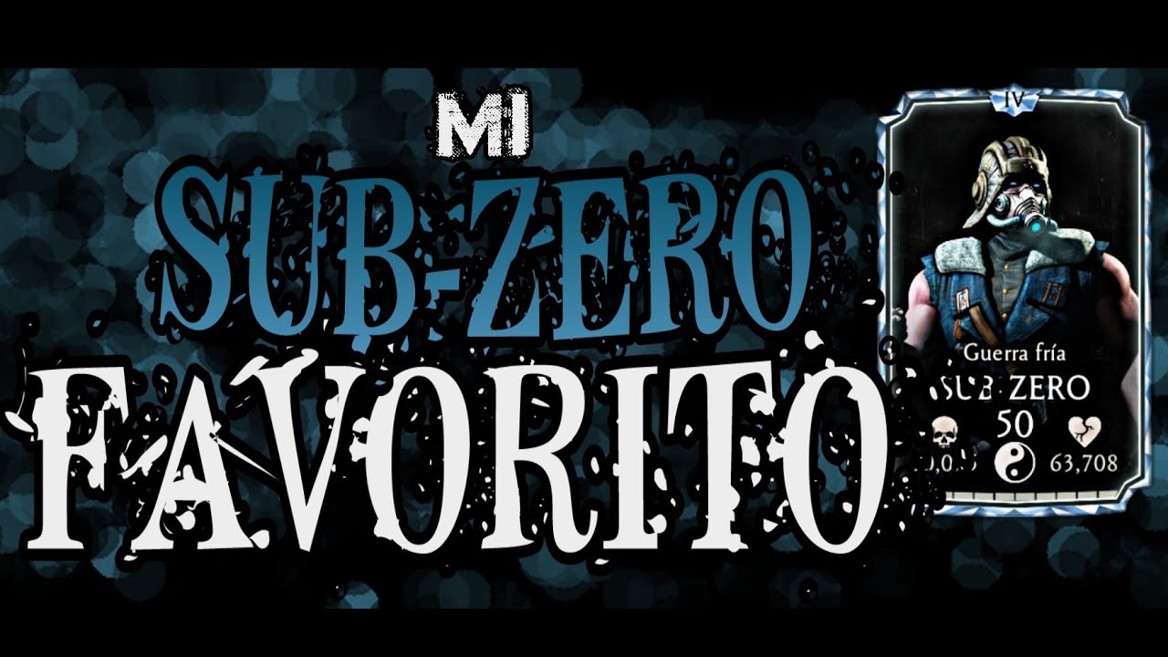 UN SUB-ZERO AGRESIVO, CON DAÑO CRÍTICO, VELOZ Y FUERTE - Mortal Kombat Mobile - Rhyel