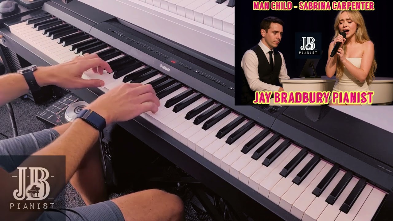 Manchild - Sabrina Carpenter (piano cover) - Jay Bradbury Pianist