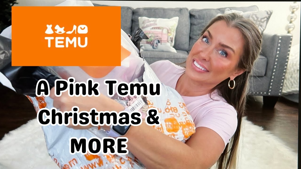 Temu PINK CHRISTMAS DECOR HAUL AND MORE | HOTMESS IN THE KITCHEN